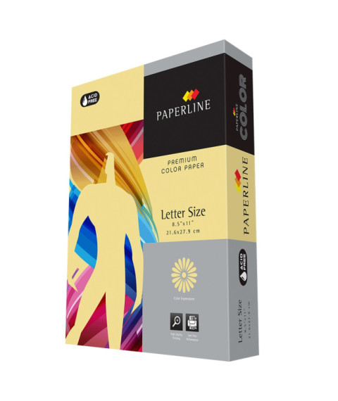 Hîrtie colorată A4 Paperline CANARY, 80 gr/m2, 500 foi, pastel, galben canar